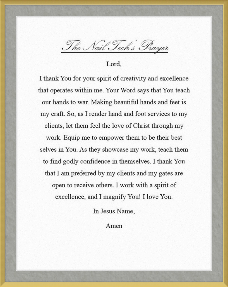 Nail Tech's Prayer