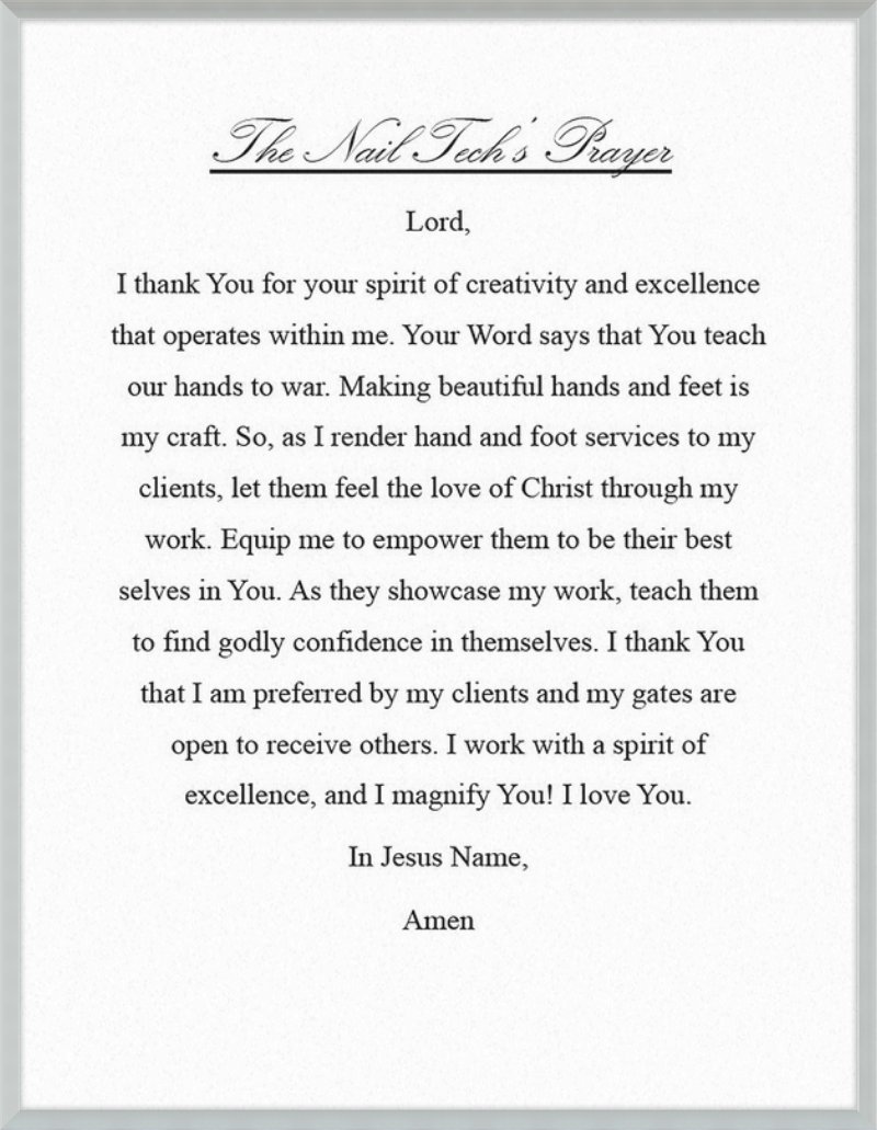 Nail Tech's Prayer