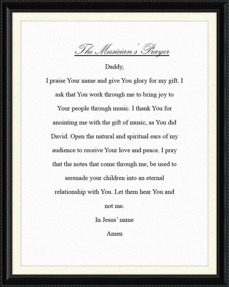 The Musician's Prayer