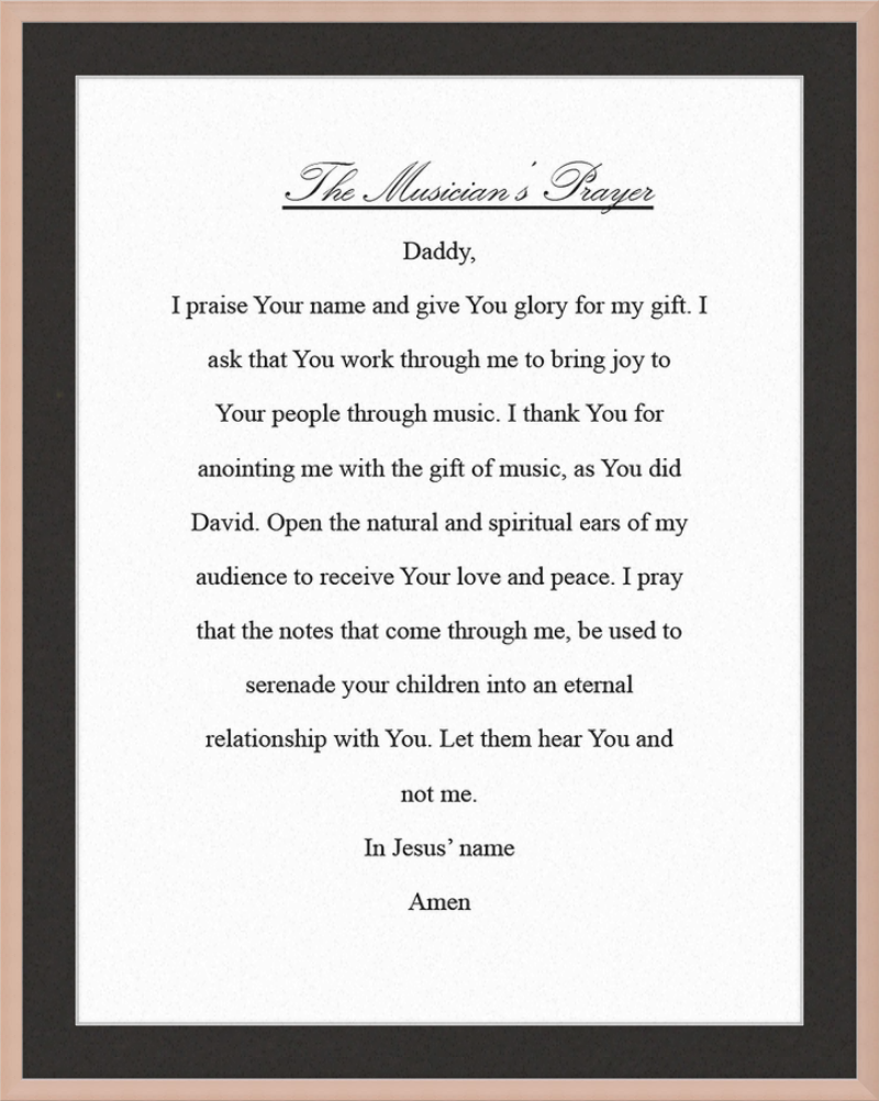 The Musician's Prayer
