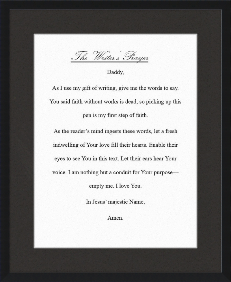 Writer's Prayer