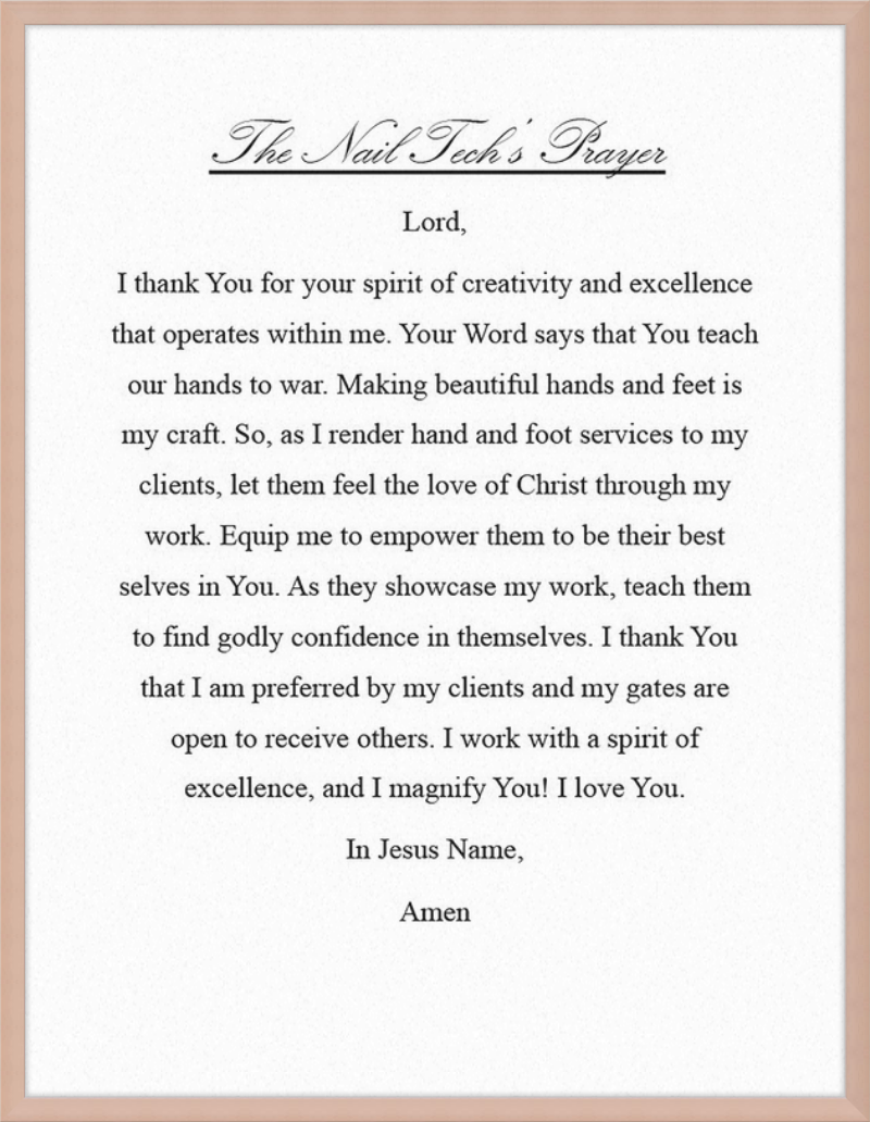 Nail Tech's Prayer