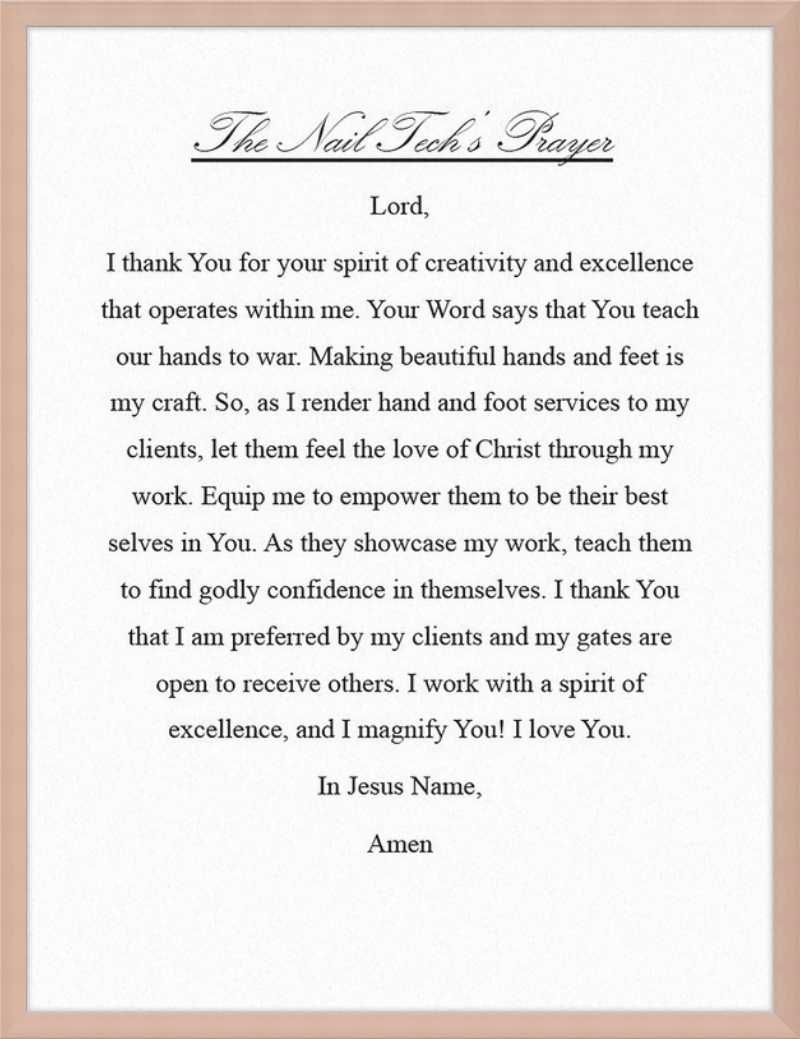Nail Tech's Prayer