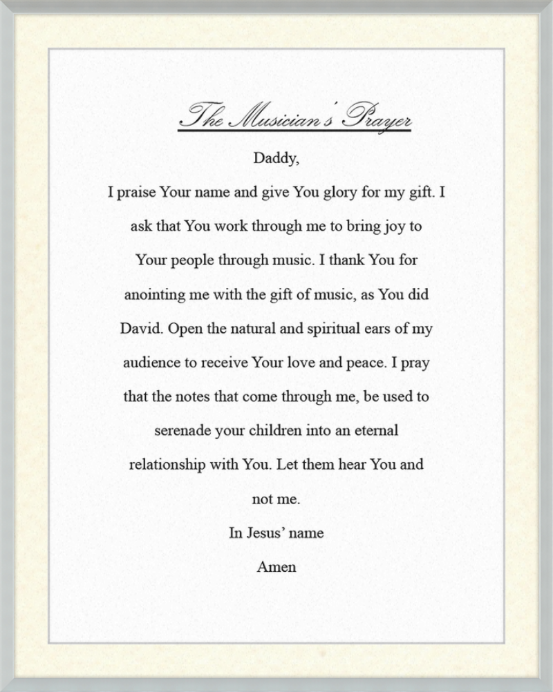 The Musician's Prayer