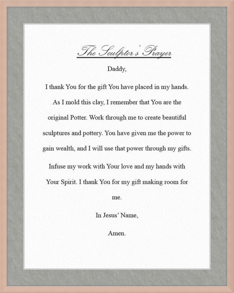 Sculptor's Prayer