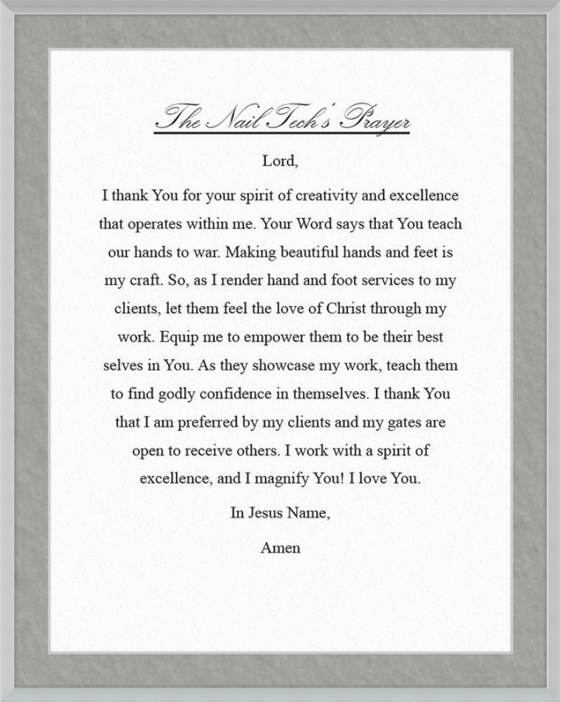 Nail Tech's Prayer