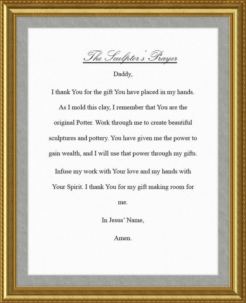 Sculptor's Prayer