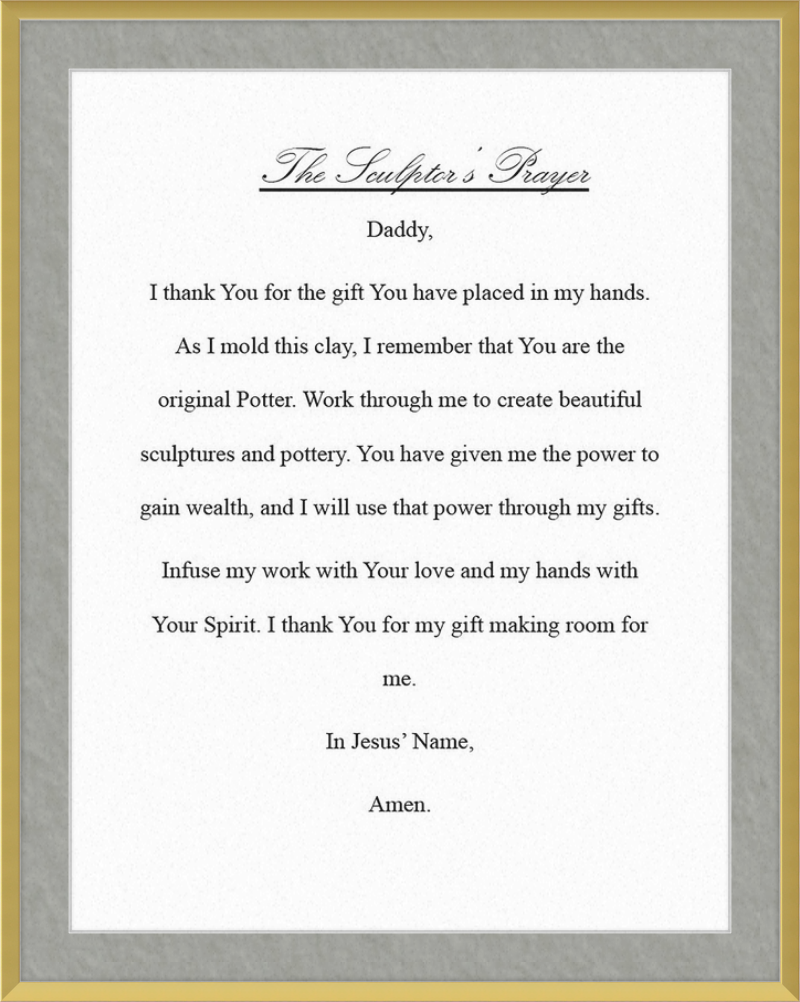 Sculptor's Prayer