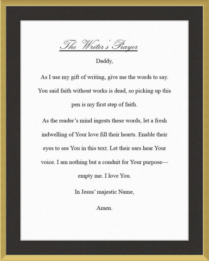 Writer's Prayer