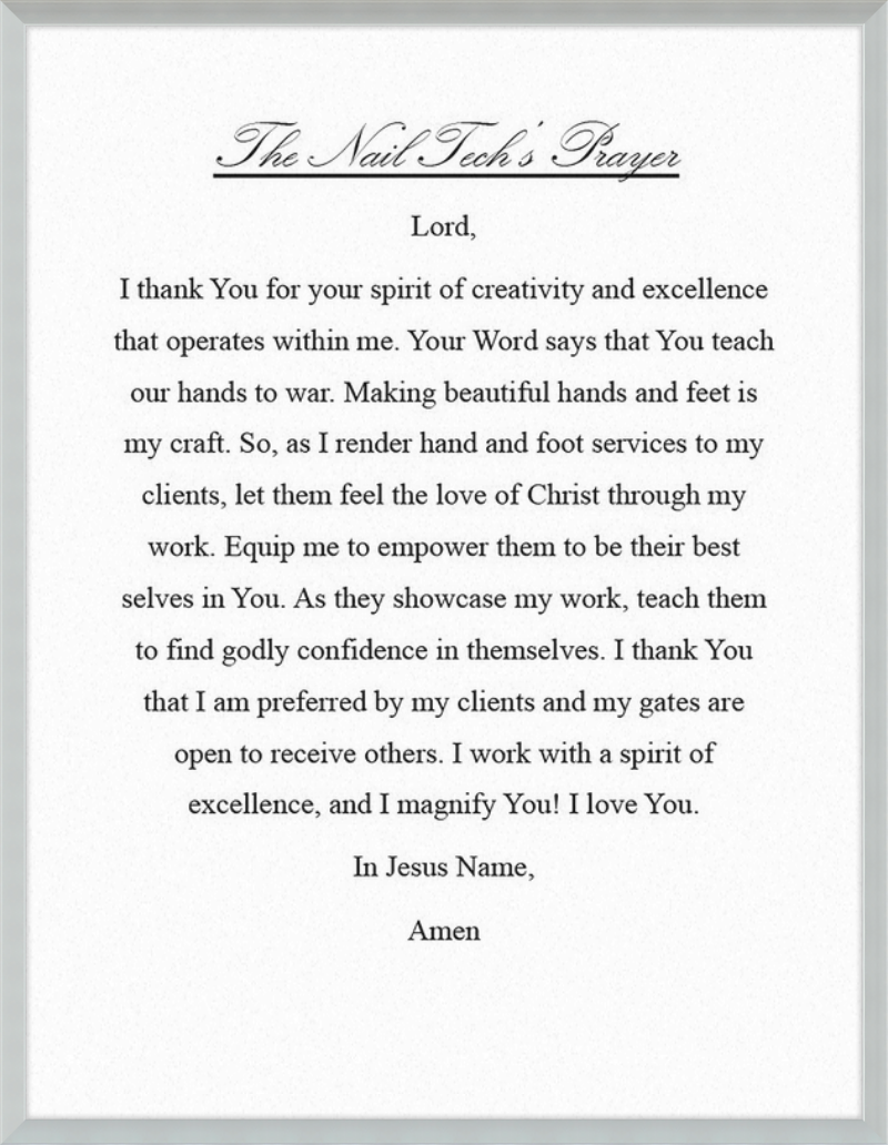 Nail Tech's Prayer