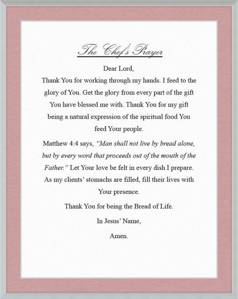 Chef's Prayer