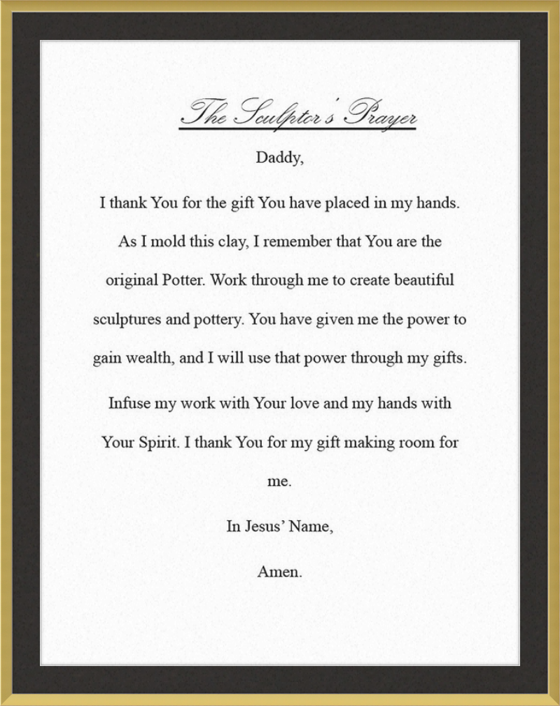 Sculptor's Prayer