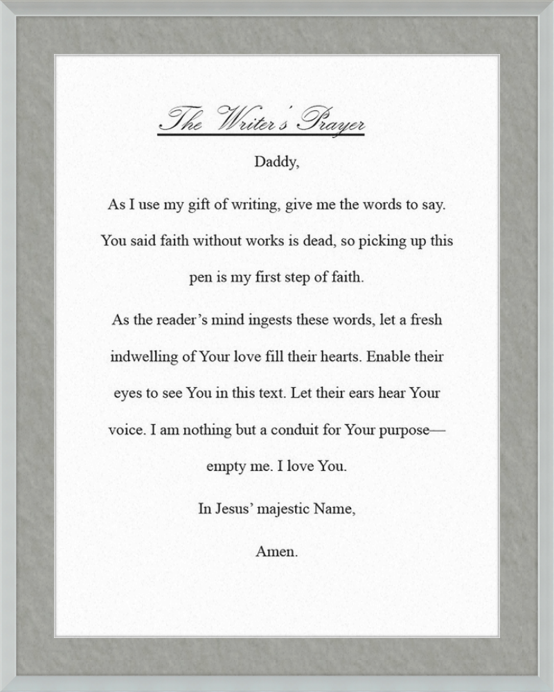 Writer's Prayer