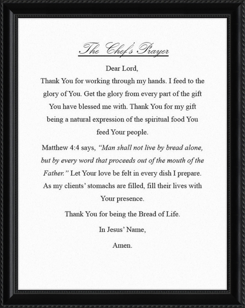 Chef's Prayer