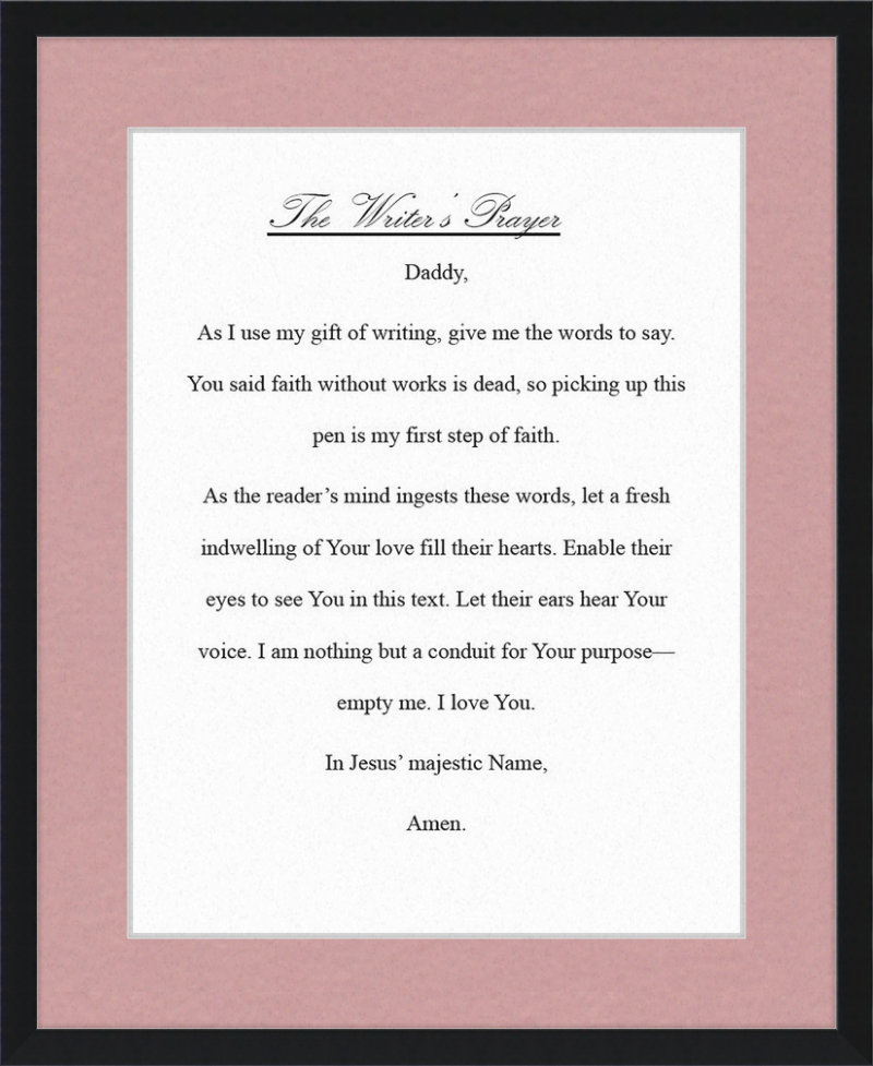 Writer's Prayer