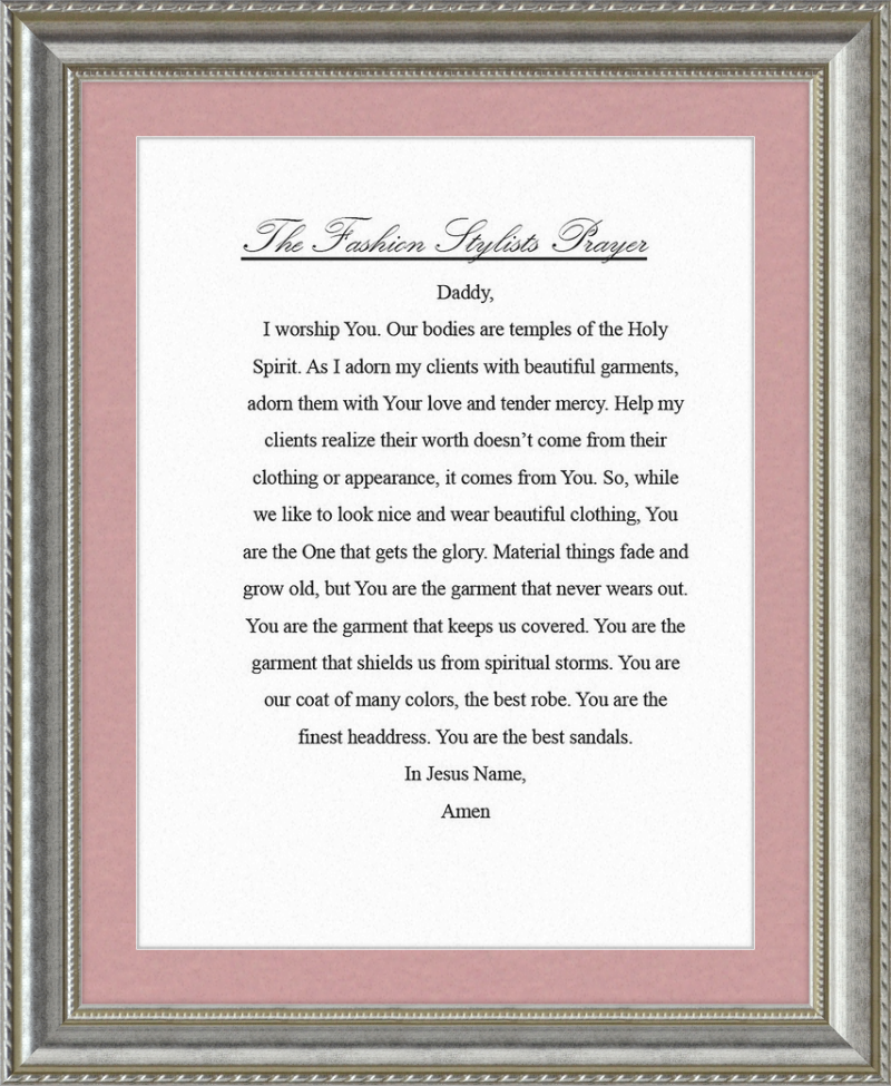 Fashion Stylist's Prayer