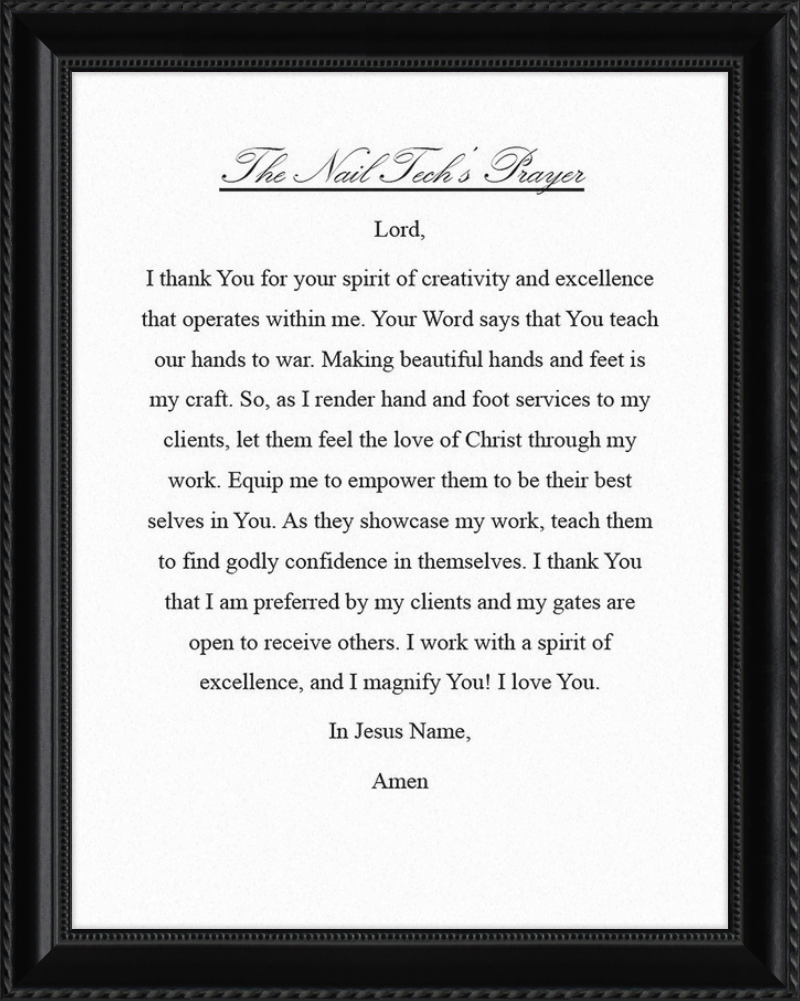 Nail Tech's Prayer