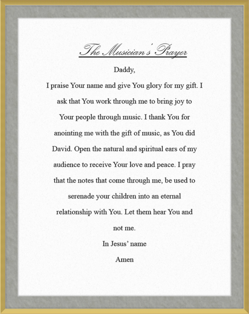 The Musician's Prayer