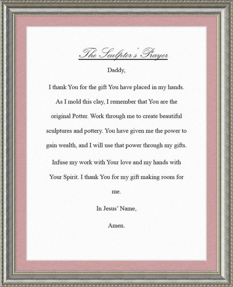 Sculptor's Prayer