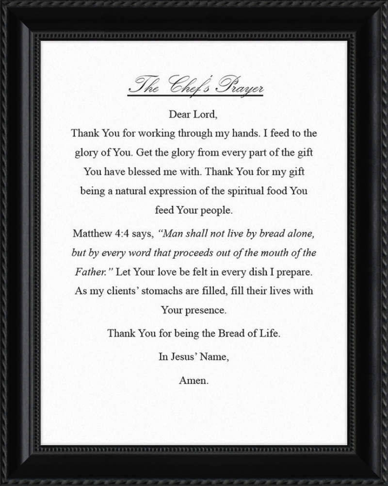 Chef's Prayer