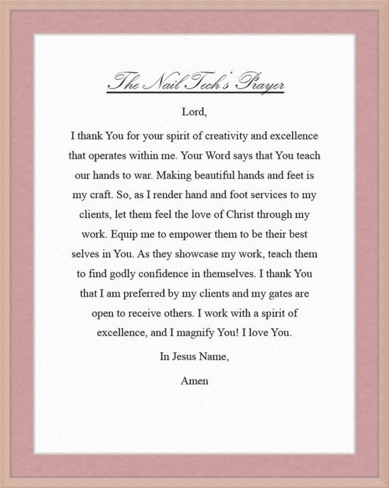 Nail Tech's Prayer