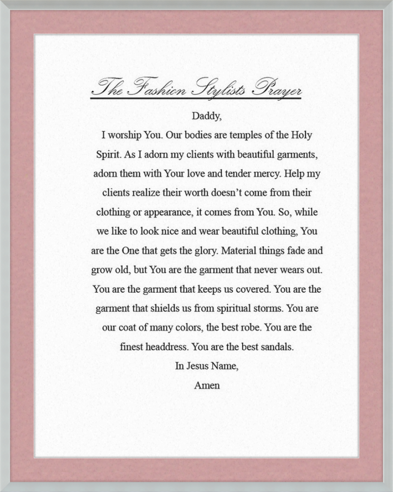 Fashion Stylist's Prayer