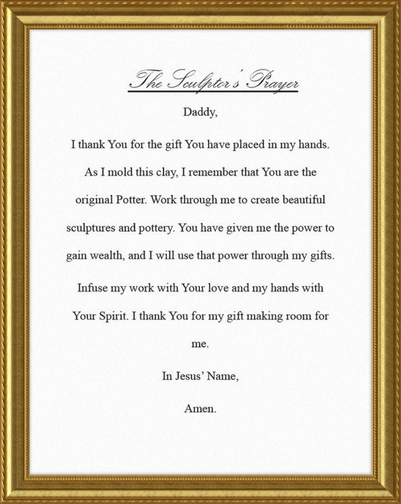 Sculptor's Prayer