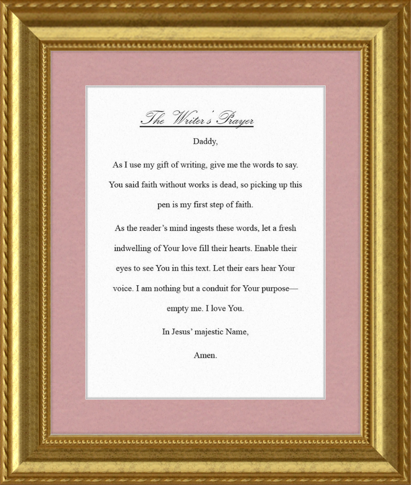 Writer's Prayer