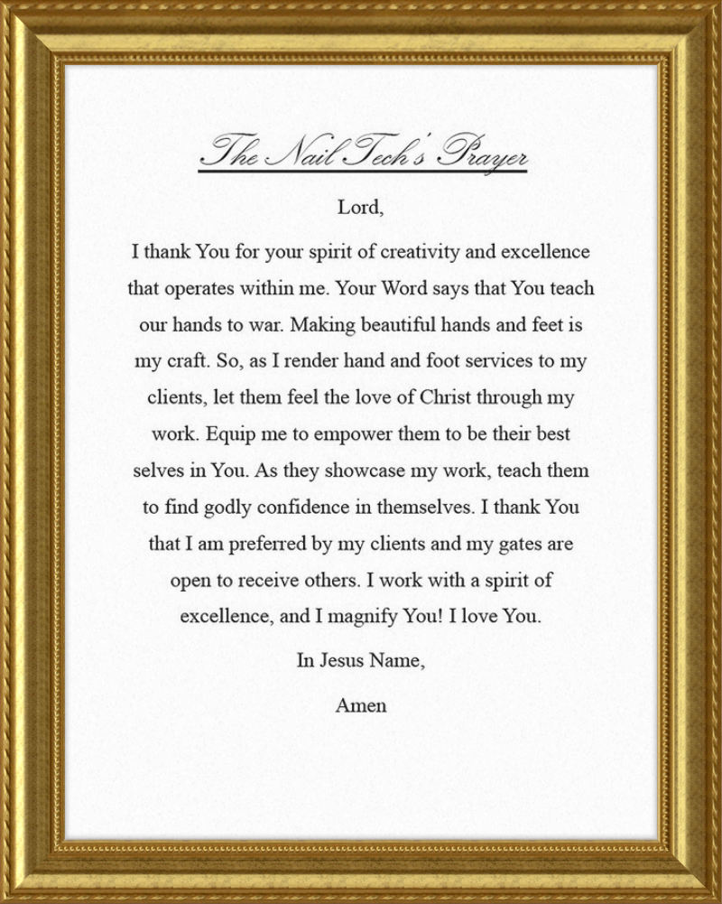 Nail Tech's Prayer