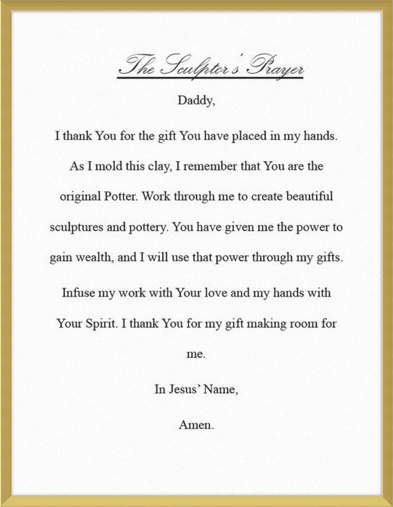 Sculptor's Prayer