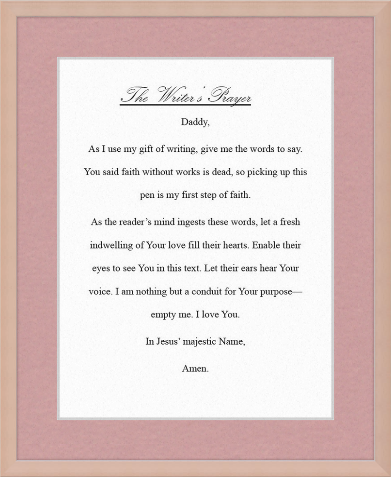 Writer's Prayer