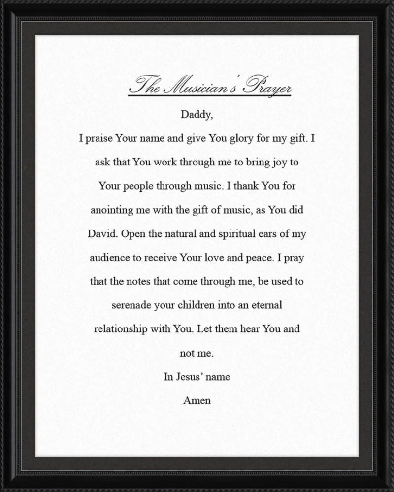 The Musician's Prayer