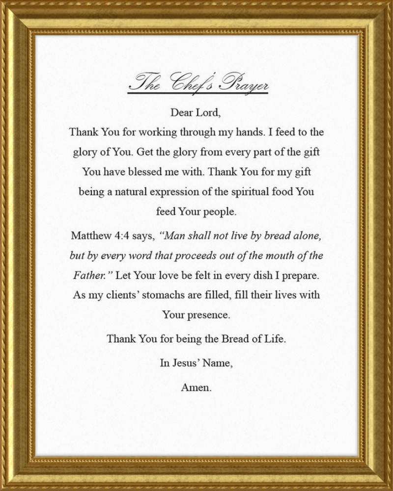 Chef's Prayer