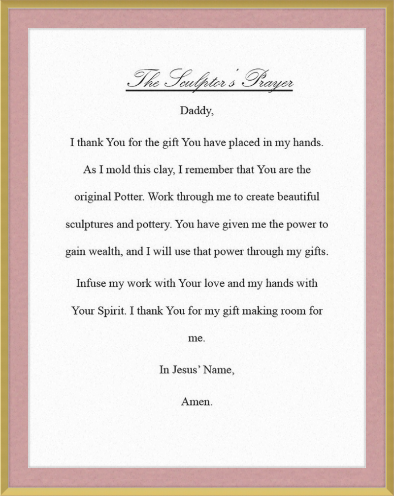 Sculptor's Prayer