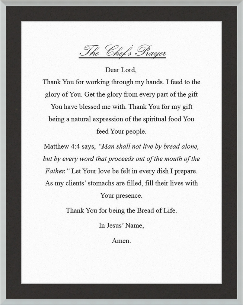 Chef's Prayer