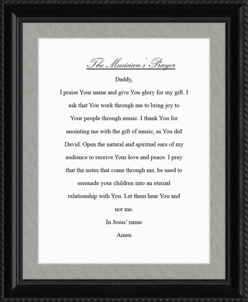 The Musician's Prayer