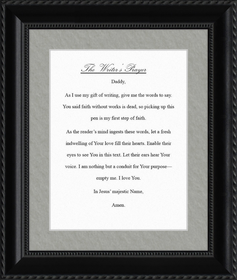 Writer's Prayer