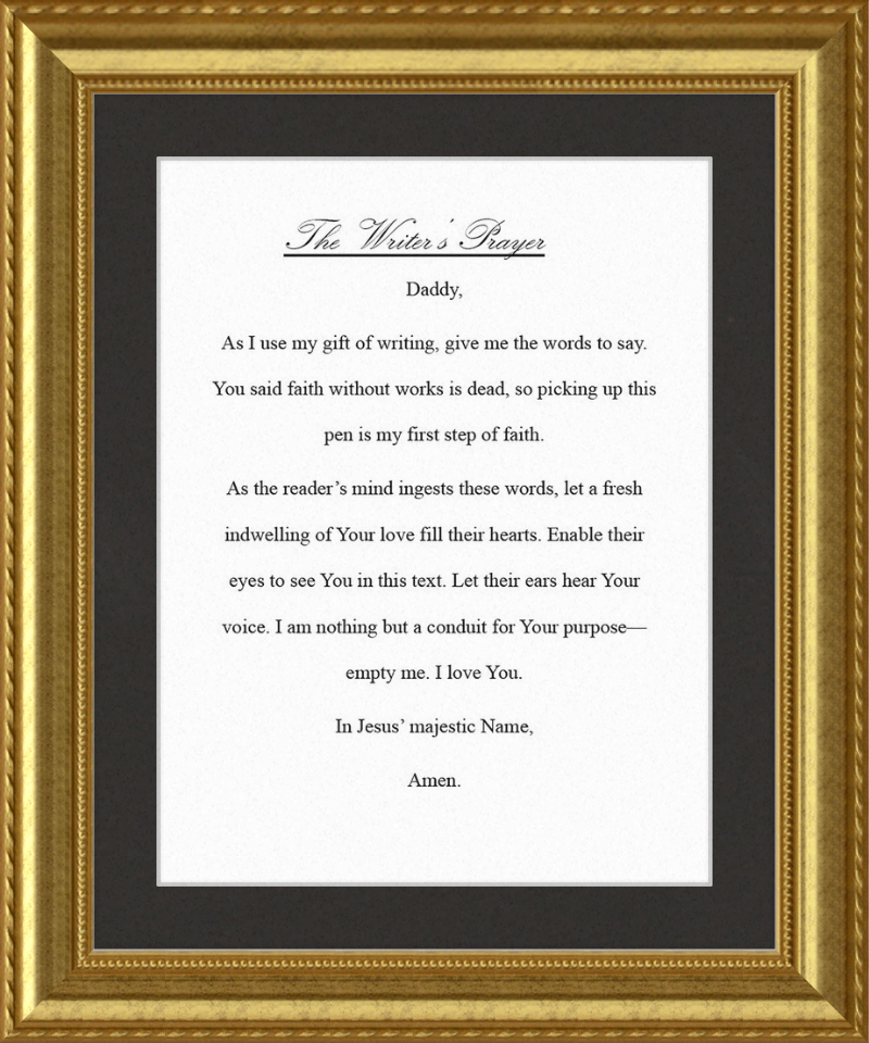 Writer's Prayer