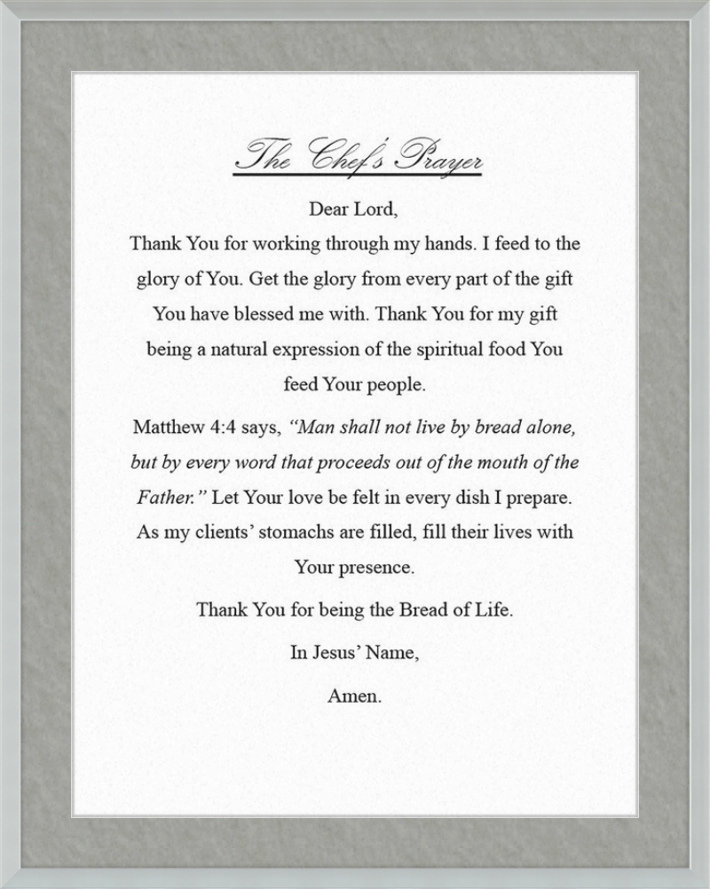 Chef's Prayer