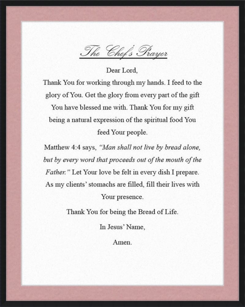 Chef's Prayer