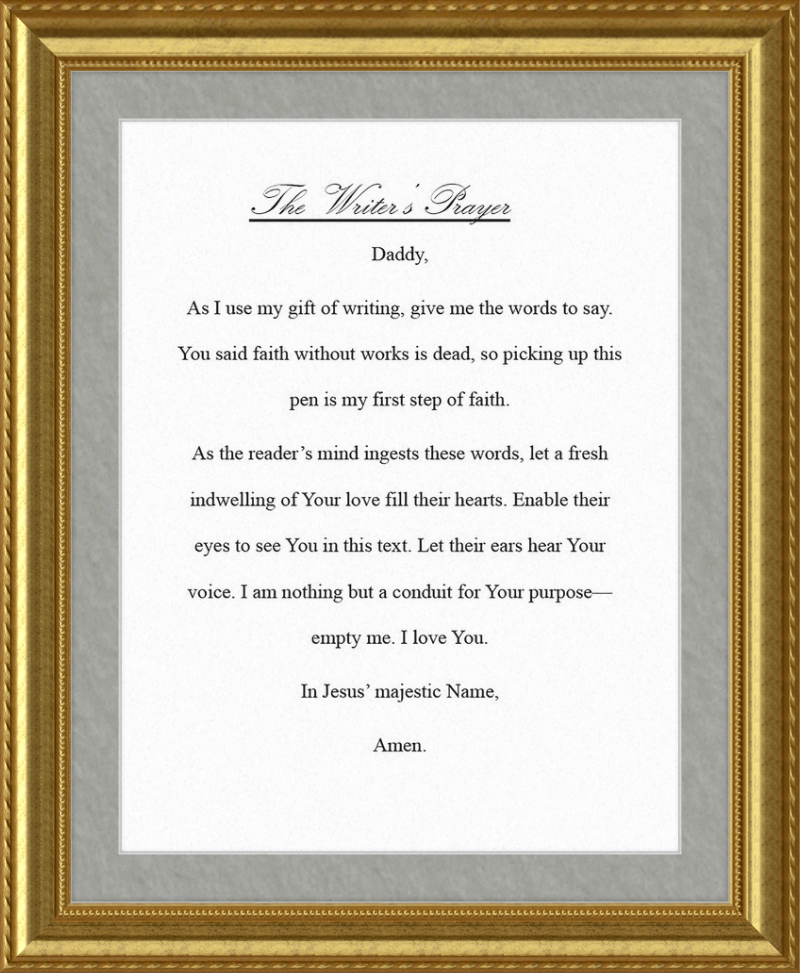 Writer's Prayer