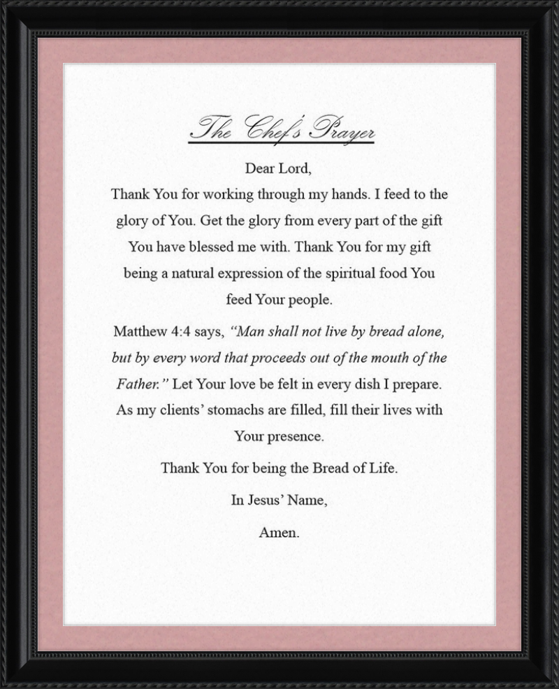 Chef's Prayer