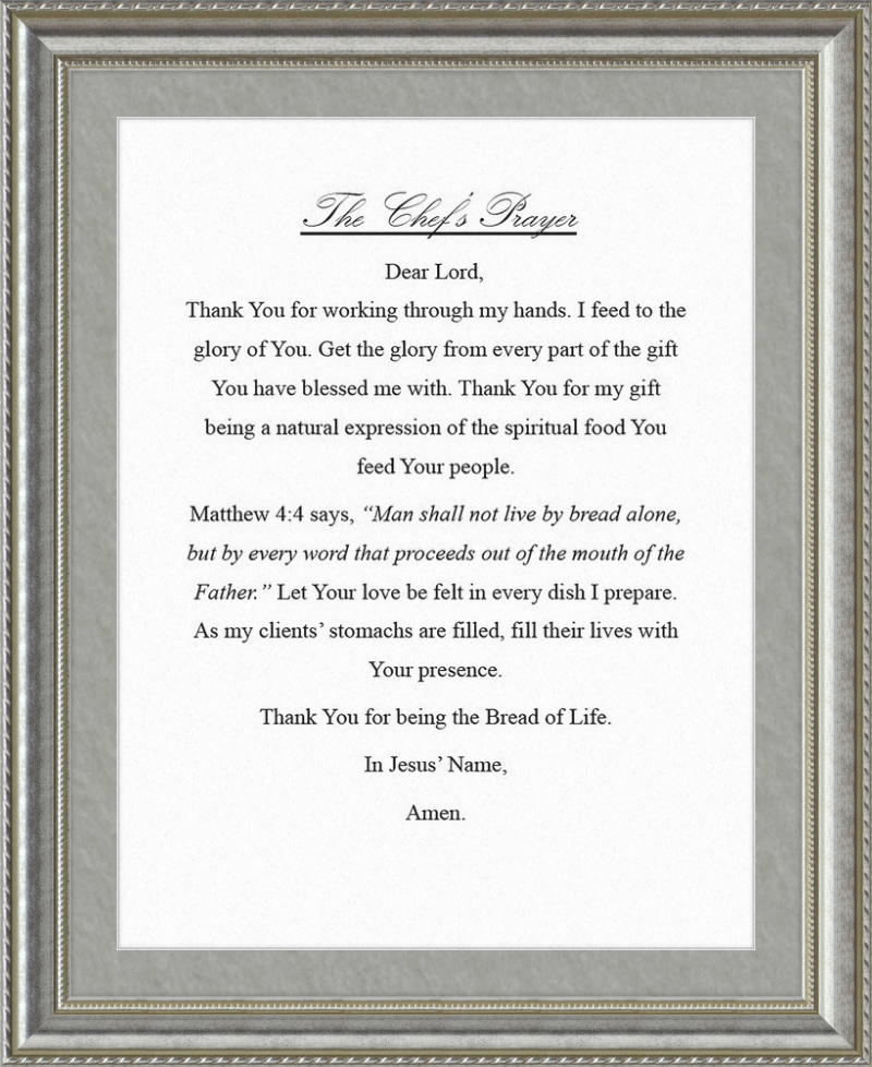 Chef's Prayer