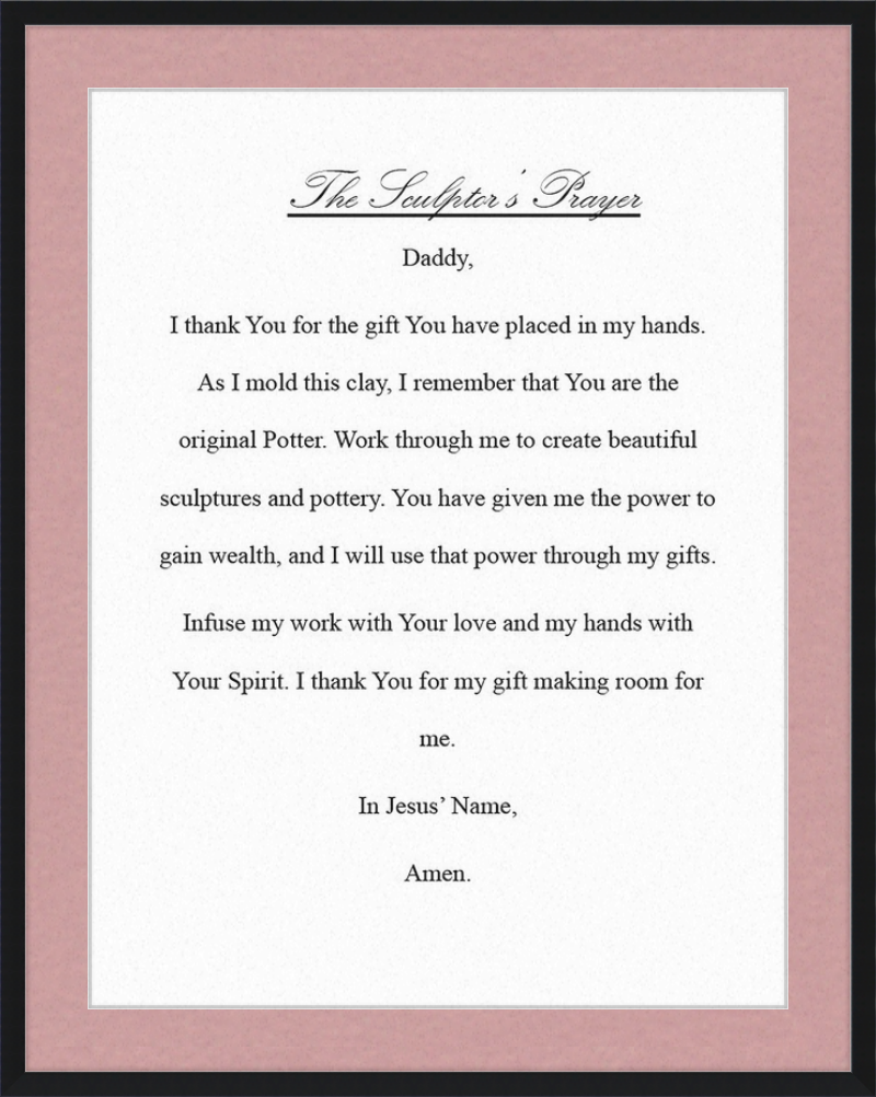 Sculptor's Prayer