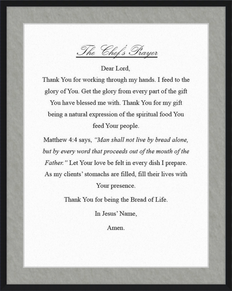Chef's Prayer