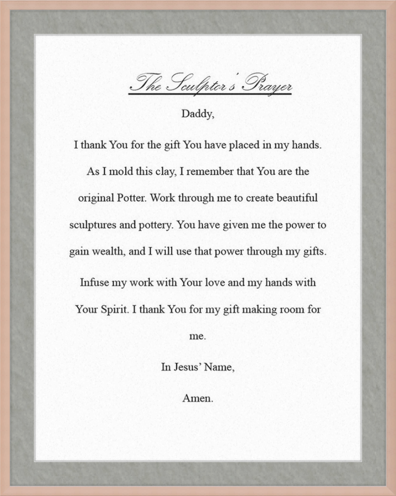 Sculptor's Prayer