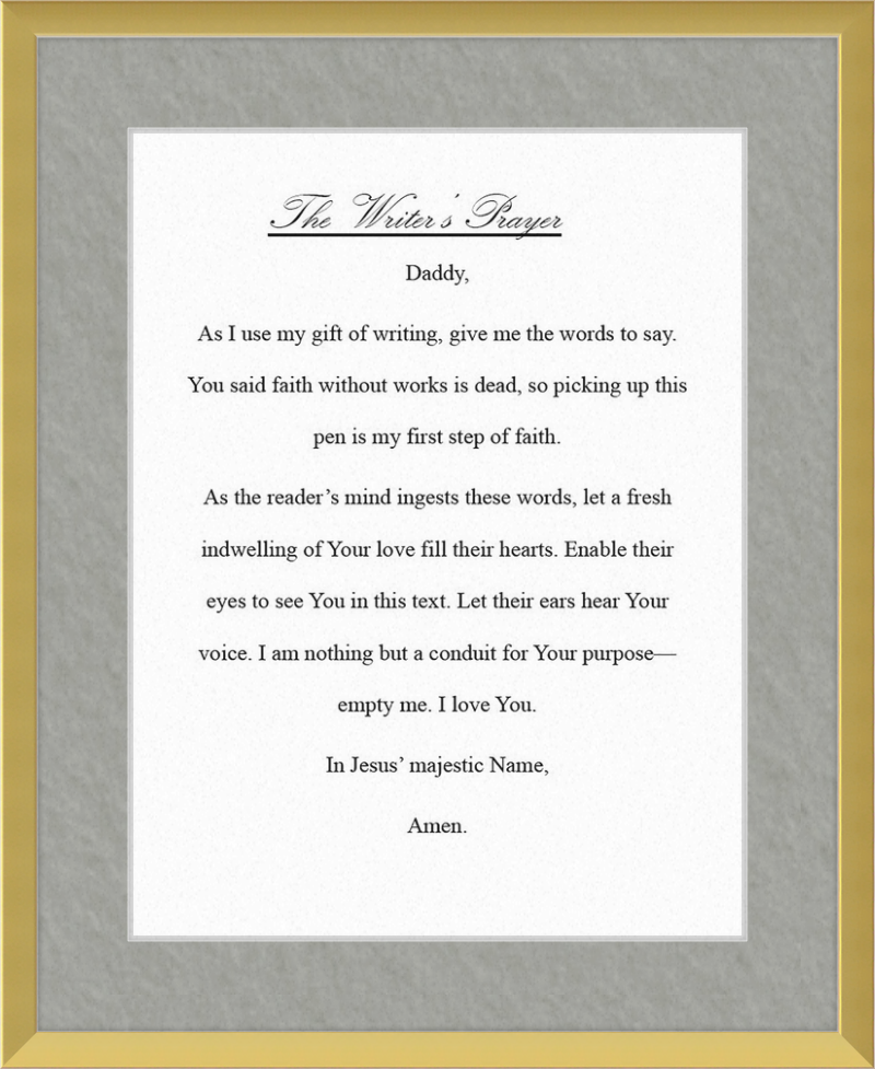 Writer's Prayer