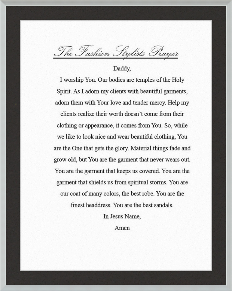 Fashion Stylist's Prayer