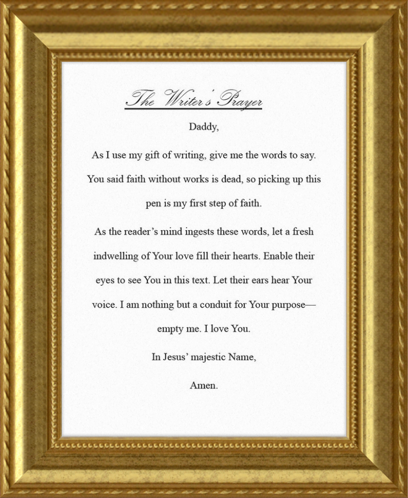 Writer's Prayer