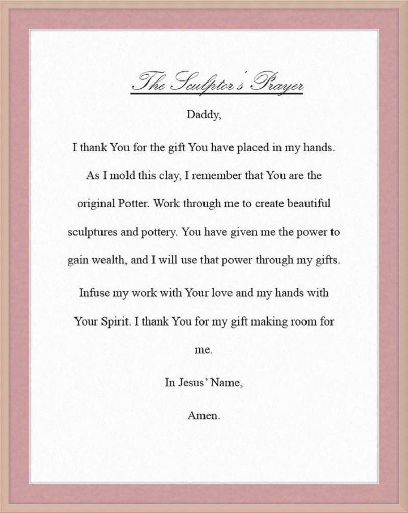 Sculptor's Prayer